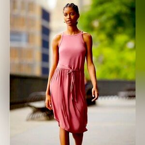 LOFT Mauve  Sleeveless Tank Midi Dress Size 6P
